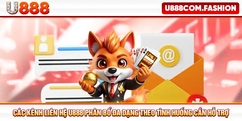Các kênh liên hệ U888 phân bổ đa dạng theo tình huống cần hỗ trợ