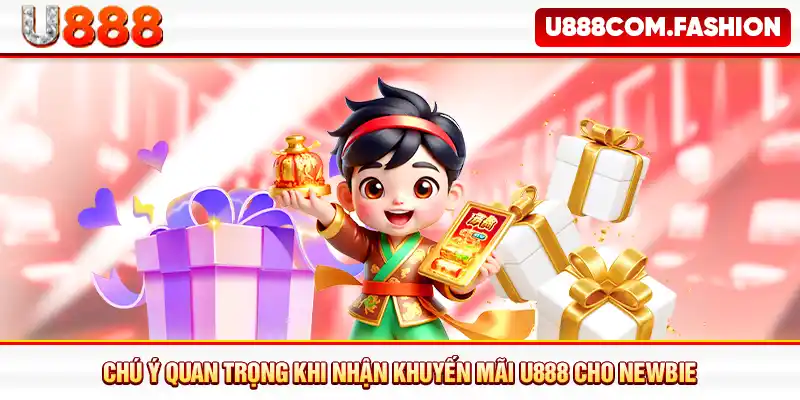 Chú ý quan trọng khi nhận khuyến mãi U888 cho newbie 
